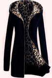 Fashionkova - Black Casual Solid Patchwork Pocket Zipper Hooded Collar Outerwear