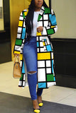 Fashionkova - Black Purple Street Print Outerwear