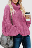 Fashionkova - Black Casual Solid Patchwork Turtleneck Tops