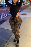 Fashionkova - Camouflage Street Camouflage Print Pants Straight Bottoms