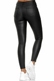 Fashionkova - Black Fashion Casual Solid Pants Skinny Trousers