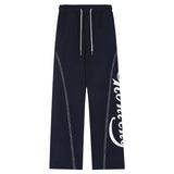 FashionKova - Stitch Design Logo Baggy Sweatpants