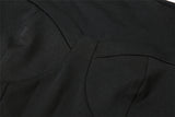 FashionKova - Long Sleeve Black Maxi Dress