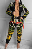 Fashionkova - Black Fashion Sweet Adult Patchwork Draw String Pants Loose Bottoms